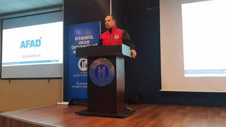 Okan Üniversitesi Temel Afet Bilinci Konferansı